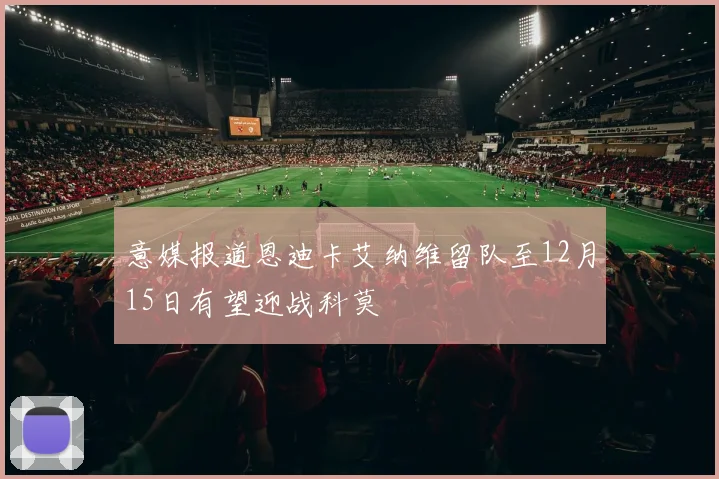 意媒报道恩迪卡艾纳维留队至12月15日有望迎战科莫